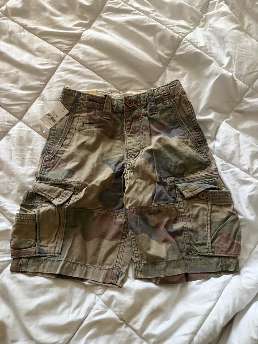 GAP Kids Camo Cargo Shorts - Green & Brown